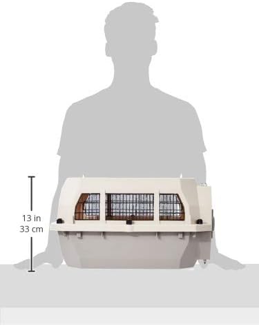 Amazon Basics Hard-Sided Dog and Cat Kennel, Single-Door Travel Pet Ca