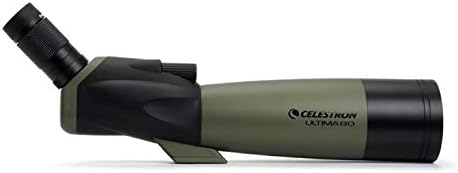 Celestron – Ultima 80 Angled Spotting Scope – 20-60x Zoom Eyepiece – M