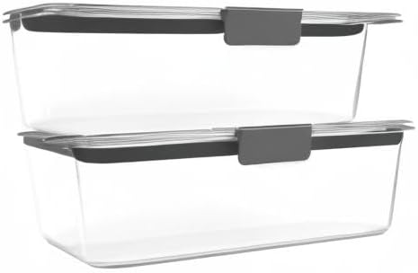 Rubbermaid Brilliance BPA-Free Food Storage Containers with Lids, Airt