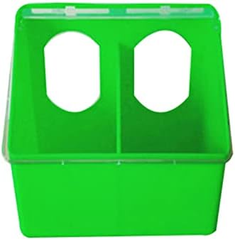 Pigeon Feeder Water 2 Pack Cups Hanging Feeding Bowl for Chickens Ducks Quails Bird Plastic Water Food Feeder with 2 Holes & Cover