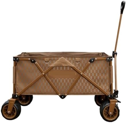 Portable Camping Cart,Outdoor Beach Camping Folding Trolley Cart with Portable Picnic Table Lightweight and Convenient for Gathering and Camping Trips
