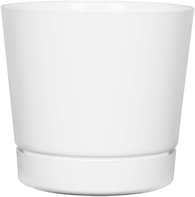 Novelty Majestic Full Depth Cylinder Pot, Glossy White, 12-Inch (10122
