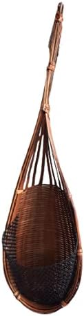 (Pack of 3) Wicker Hanging Plant Basket Rattan Planter Pot Hanging Plant Holder