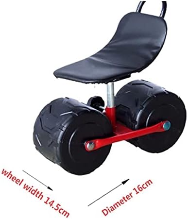 HBJWOV Firm Iron Garden Cart Tool Planting Pickingstool Comfortablespo