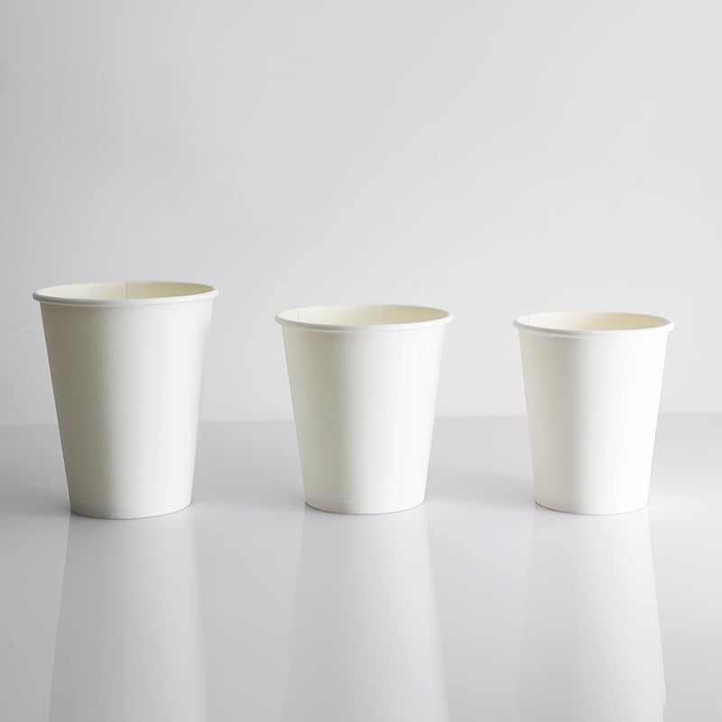Amazon Basics Disposable Paper Cups for Hot and Cold Beverages, 12 oun