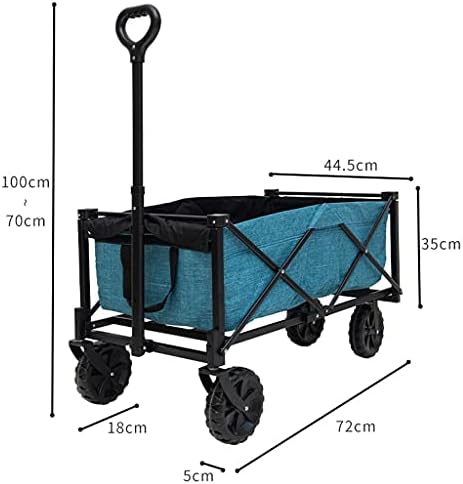 Collapsible Wagon Cart with Wheels Foldable Folding Wagons Carts Silen