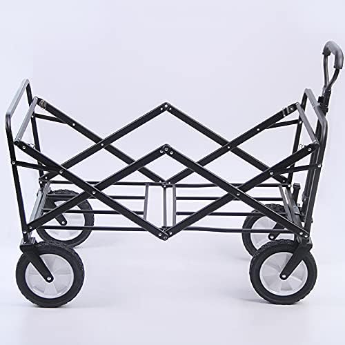 Outdoor camping car 8 inch rubber wheel camping camping picnic small trailer cart trolley cart shopping cart