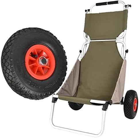 JSEIAJB Home Garden Utility Wagon Cart Folding Cart Shopping Trolley Portable Wagon for Camping and Fishing