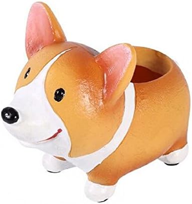 Corgi Planters for Succulents Small Flowerpot Cute Succulent Planter Bonsai Pot Pencil Holder Desk Mini Ornament