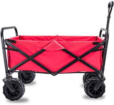 Collapsible Wagon Cart with Wheels Foldable Folding Wagons Carts Silen