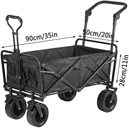 Collapsible Wagon Cart with Wheels Foldable Folding Wagons Carts Silen