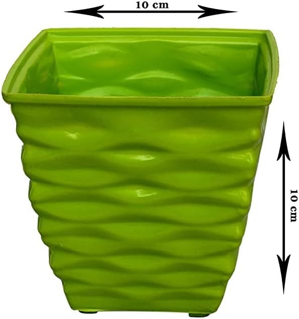Plastic Diamond Pot Set (Multicolored, 5-Pieces)
