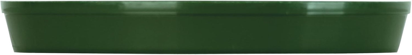 The HC Companies 5 Inch Round Plastic Plant Saucer - Indoor Outdoor Plant Trays for Pots - 5.38"x5.38"x1" Green