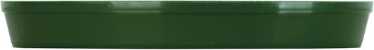 The HC Companies 5 Inch Round Plastic Plant Saucer - Indoor Outdoor Plant Trays for Pots - 5.38"x5.38"x1" Green