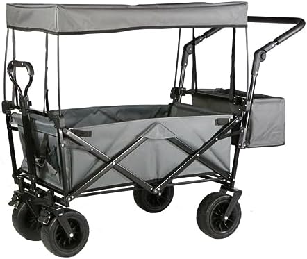 Collapsible Wagon Cart with Wheels Foldable Folding Wagons Carts Silen