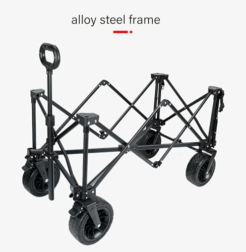 Collapsible Wagon Cart with Wheels Foldable Folding Wagons Carts Silen