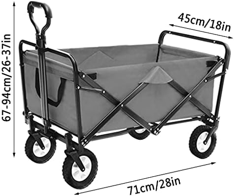 Pull Along cart Outdoor Folding Utility Wagon Folding Garden Trolley B