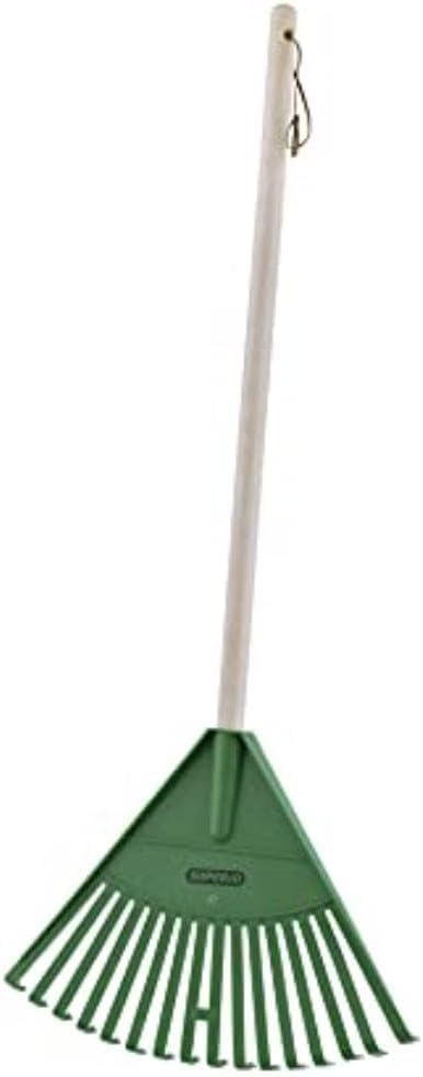 Superio Kids Rake with Hardwood Handle, Gardening and Lawn Care Tools 
