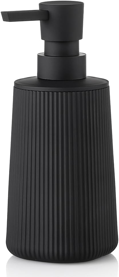 Small Soap Dispenser for Bathroom and Kitchen, Modern Farmhouse Stripe