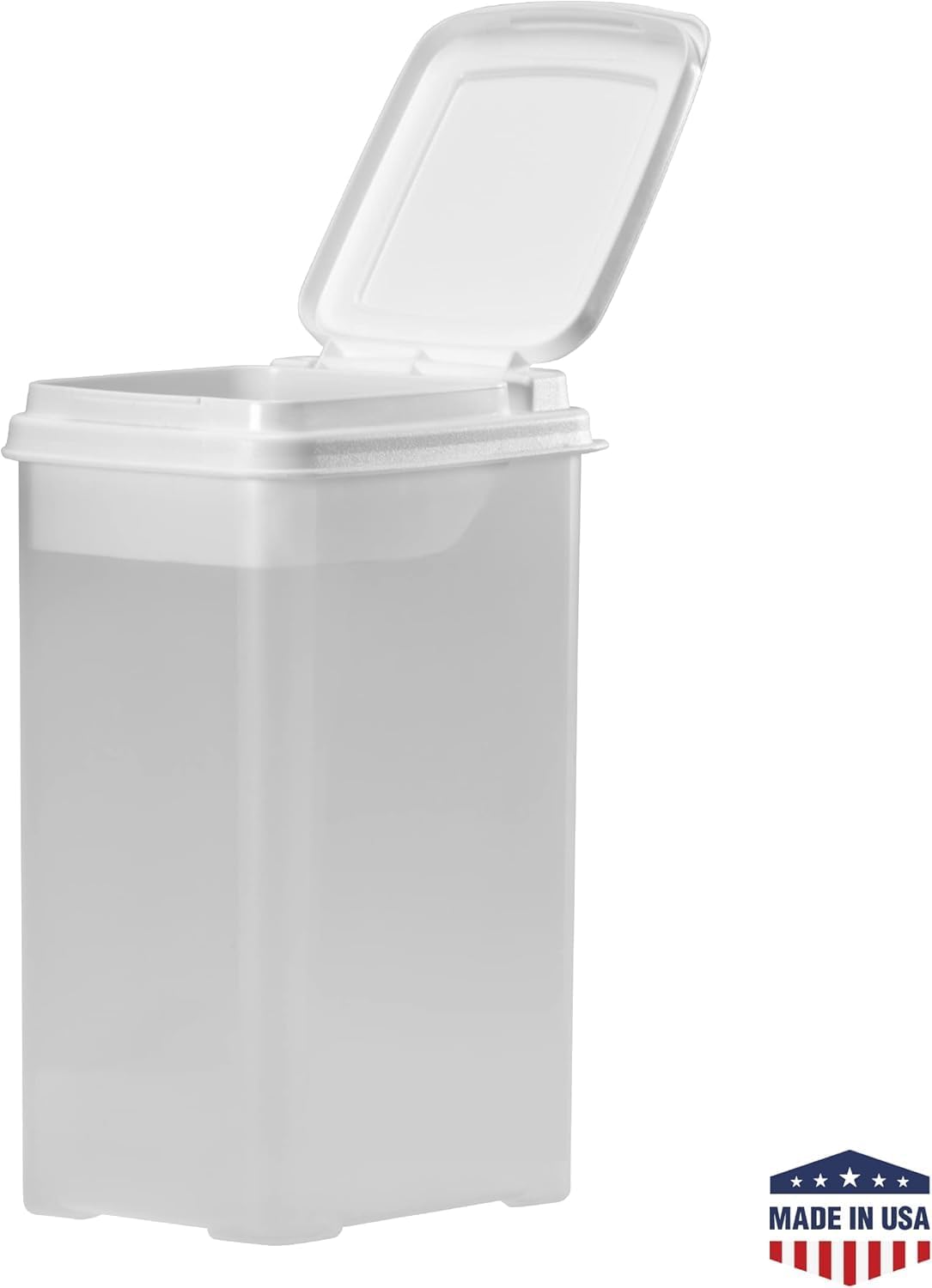 Buddeez Pet Treat Container for Dogs and Cats - 3.5 Quart Flip Top Sto