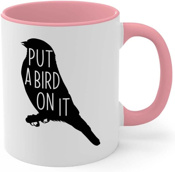 Bird Lover Two Tone Pink Edition 11oz - Put a Bird on it - Hummingbird