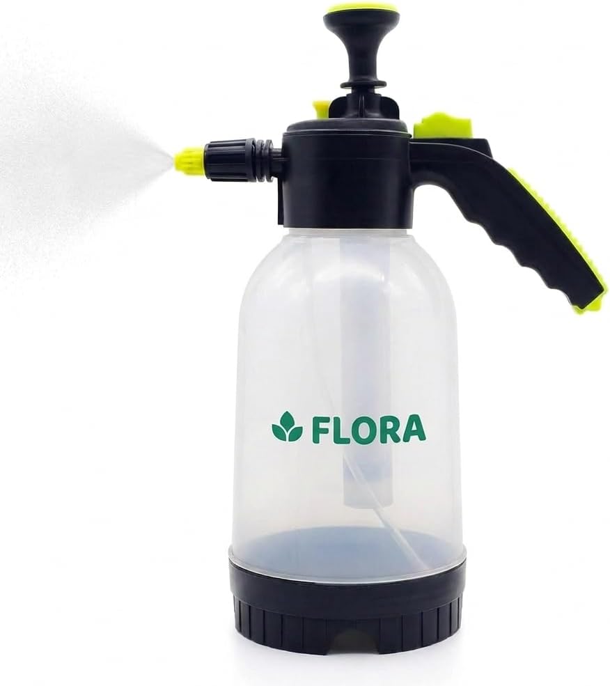 Flora 0.5 Gallon Garden Pump Sprayer – Handheld Pressure Sprayer with 