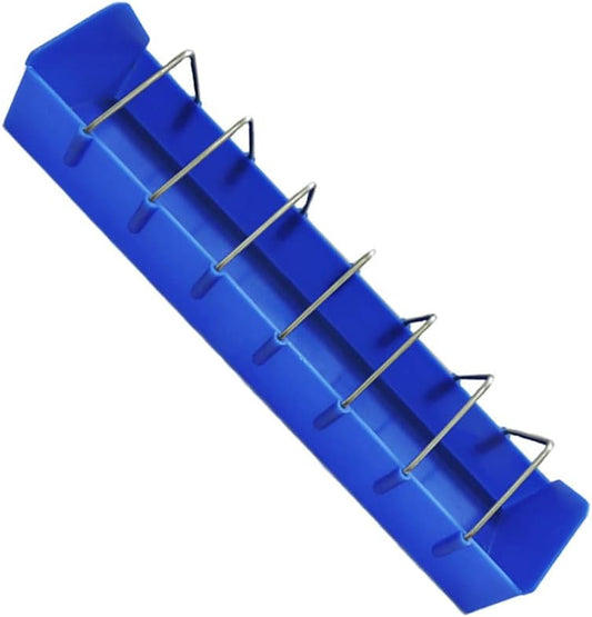 Chicken Feeder Through 8 Cells for Drinker 1.65lbs Capacity Food Dispenser for Small Birds Feeding Equipm