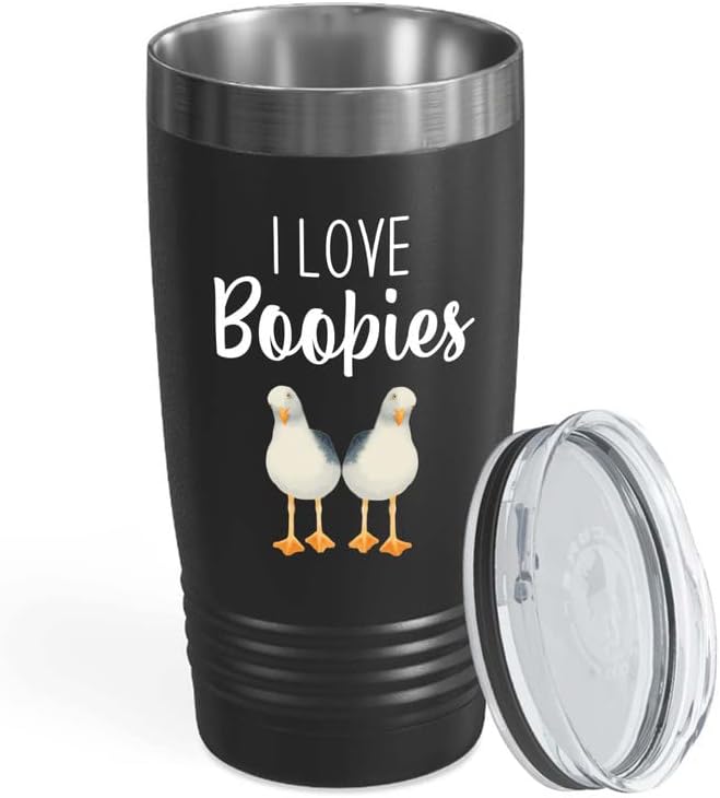 Bird Lover Black Edition Viking Tumbler 20oz - Love Boobies - Hummingb