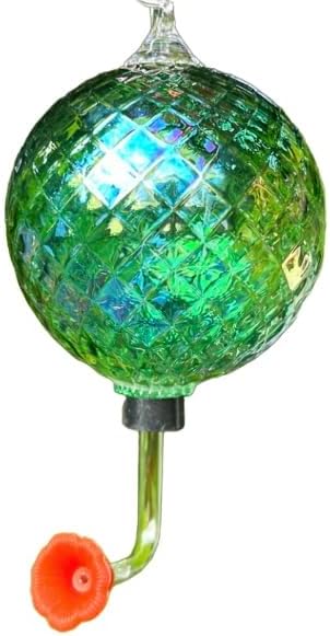 Glass Eye Studio Hummingbird Feeder Diamond Birthstone Collection - May Emerald