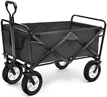 Collapsible Wagon Cart with Wheels Foldable Folding Wagons Carts Silen