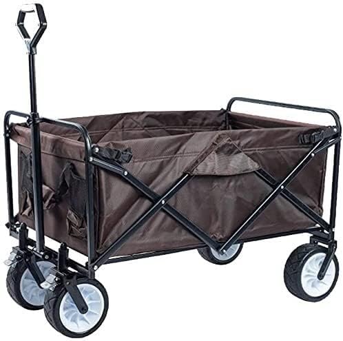 Portable Camping Cart,Outdoor Folding Utility Wagon Garden Trolley Fol