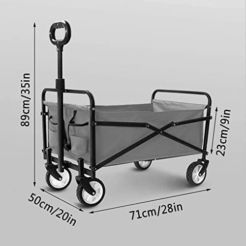 Portable Camping Cart,Outdoor Folding Utility Wagon Folding Camping Ca