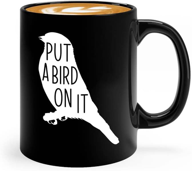 Bird Lover Coffee Mug 11oz Black - Put a bird on it - Hummingbird Nest