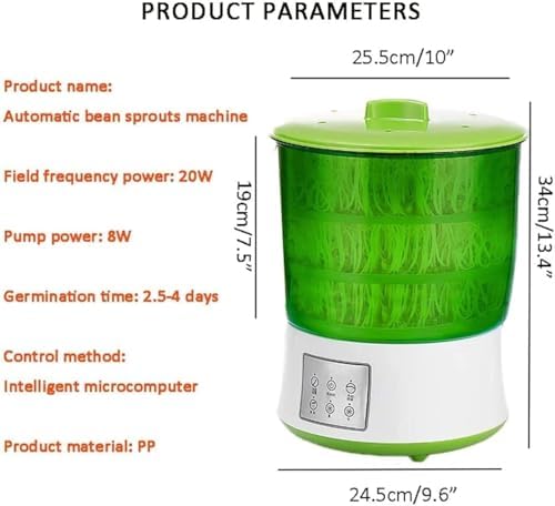 Automatic Bean Sprouts Machine, Home Seed Sprouter, Bean Sprout Plante