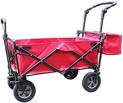 Collapsible Wagon Cart with Wheels Foldable Folding Wagons Carts Silen