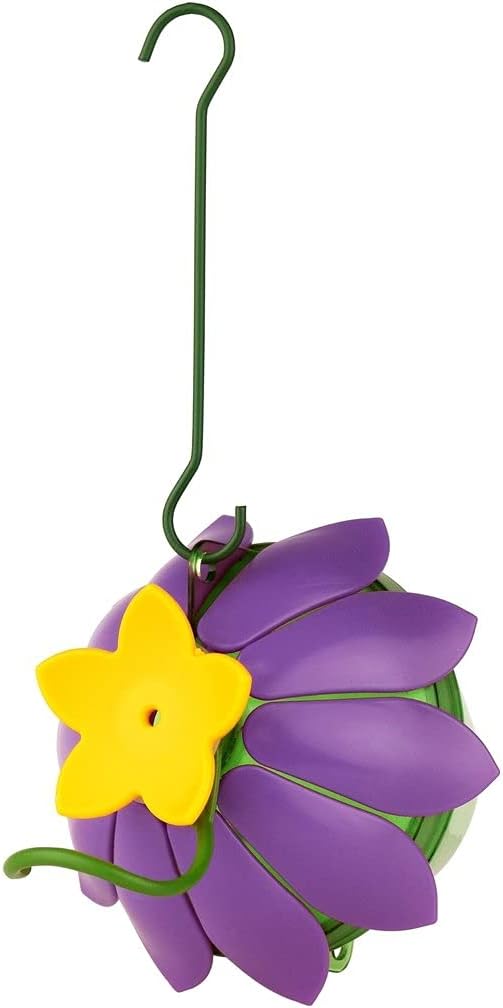 Nature's Way Bird Products SFHF2 So Real Single Flower Hummingbird Feeder, Purple, 4" Dia.