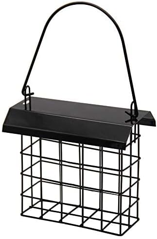 FORUP Suet Bird Feeder, Hanging Suet Feeder, Single Suet Cake Bird Feeder, One Suet Capacity