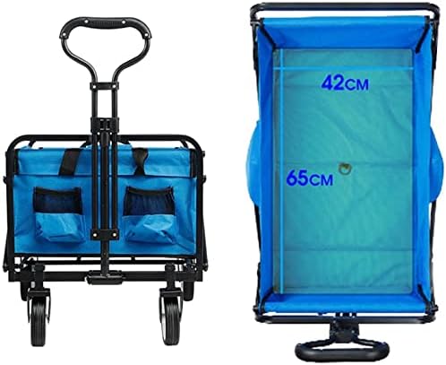 Portable Camping Cart,Camping Wagon Outdoor Utility Wagon Folding Gard