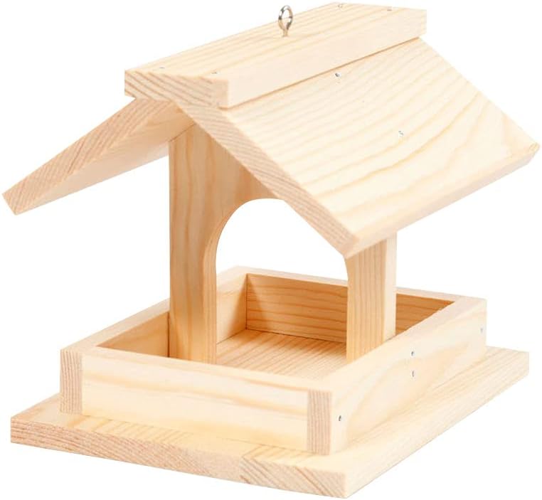 Bird Table, H: 12.5 cm, Depth 14.5 cm, Pine, 1pack, W: 11.5 cm