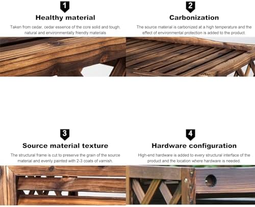Solid Wood Air Conditioning Flower Stand, Waterproof Dustproof Air Conditioner Fence Screen, Plant Stand Air Conditioner Fence, Thickened Wooden Board Air Cond