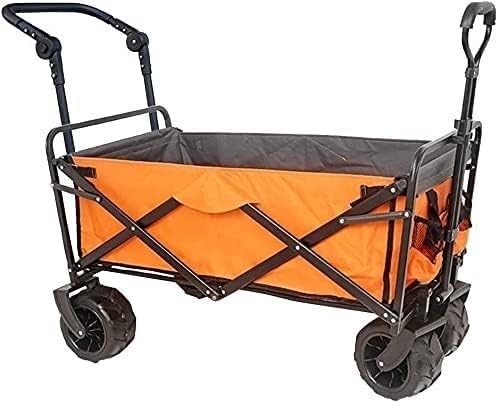 Portable Camping Cart,Outdoor Folding Utility Wagon Wagon with Univers