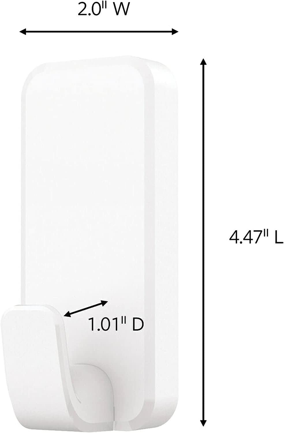 Command 10 lb XL Heavyweight Hook, 2 Wall Hooks and 6 Strips, Damage-F