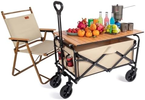 Portable Camping Cart,Portable Beach Trolley Cart for Outdoor Camping 