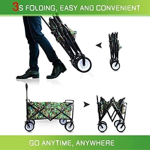 Wagon Cart Beach Wagon Garden Wagon Wagon Cart Utility Folding Wagon Portable Large Capacity Beach Trolley Shopping Picnic Grocery Grocery Wagon Utility Wagon