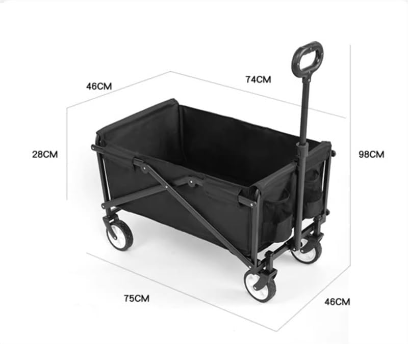 Wagon Cart Beach Wagon Garden Wagon Portable Folding Garden Trolley Ca