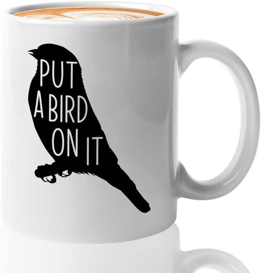 Bird Lover Coffee Mug 11oz White - Put a bird on it - Hummingbird Nest