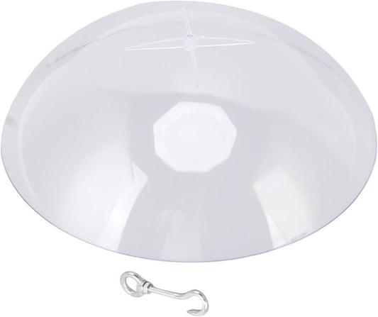 Clear Bird Feeder Protective Dome Cover for Hanging Feeders, Large Dia