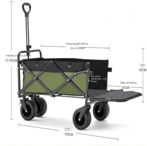 Portable Camping Cart,Portable Beach Trolley Cart for Outdoor Camping 