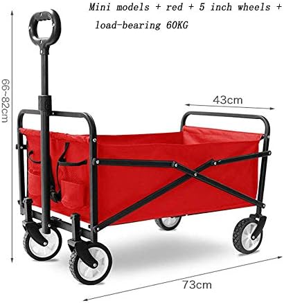 Folding Trolley Cart Folding Wagon Garden Trolley Capacity 60 Kg Porta