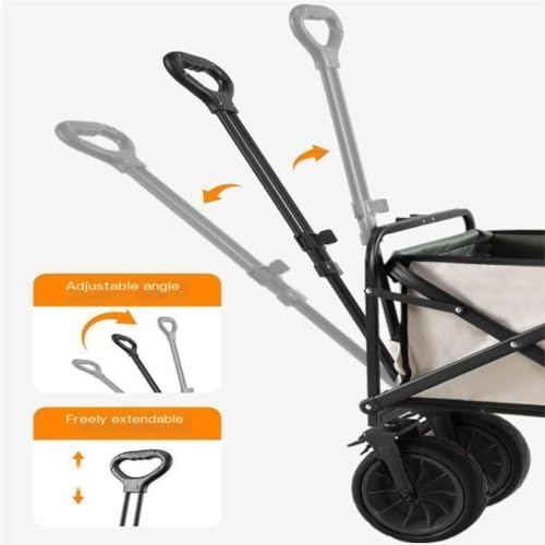 Portable Camping Cart,Folding Beach Camping Trolley Cart with Camp Tra